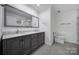 Elegant bathroom features a double vanity with modern fixtures and ample counter space at 26034 Misty Way Dr, Fort Mill, SC 29708