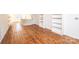 Bedroom with hardwood floors and built-in shelves at 815 6Th Sw Ave, Hickory, NC 28602