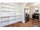 Built-in shelving and stainless steel appliances in kitchen at 815 6Th Sw Ave, Hickory, NC 28602