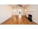 Spacious living room with hardwood floors and fireplace at 815 6Th Sw Ave, Hickory, NC 28602