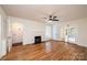 Bright living area with hardwood floors and fireplace at 815 6Th Sw Ave, Hickory, NC 28602