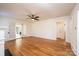 Living room with hardwood floors and French doors at 815 6Th Sw Ave, Hickory, NC 28602