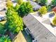 Aerial view of a home with mature trees and new roof and well maintained yard at 4006 Trinity Ct, Indian Land, SC 29707