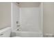 Clean bathroom with tub and shower at 117 Dorian Pl, Troutman, NC 28166