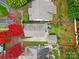 Aerial view of house, yard, and neighboring properties at 1360 Barnett Woods, Fort Mill, SC 29708