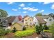 Aerial view of backyard and surrounding homes at 1360 Barnett Woods, Fort Mill, SC 29708