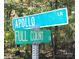 A close-up of street signs 