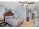 Relaxing bedroom featuring a cushioned bed, soft carpeting, and cozy ambiance at 1136 Preakness Nw Ct, Concord, NC 28027