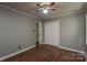 Bedroom with hardwood floors and closet at 1216 Stallion Ln, Lancaster, SC 29720