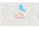 Illustration of property lines in a residential area with Apollo Lane access and nearby pond at 1216 Stallion Ln, Lancaster, SC 29720
