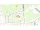 A topographical map highlighting the property's position within the Antioch Acres at 1216 Stallion Ln, Lancaster, SC 29720