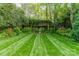 A well-maintained backyard with manicured lawn and lush landscaping, offering a serene outdoor space at 1919 Kensal Ct, Charlotte, NC 28211