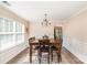 Bright dining room with a decorative chandelier, offering a welcoming ambiance at 4707 Hannah Dr, Rock Hill, SC 29732