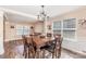 Elegant dining room with a classic chandelier and a large wooden table at 4707 Hannah Dr, Rock Hill, SC 29732