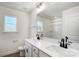 Bathroom with double vanity and a large mirror at 5226 Verona Rd # 81, Charlotte, NC 28213