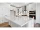 Modern kitchen with white cabinets and quartz countertops at 5226 Verona Rd # 81, Charlotte, NC 28213