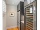 Modern kitchen features stainless steel appliances and wine cooler at 2526 Normandy Rd, Charlotte, NC 28209