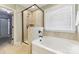 Elegant bathroom featuring a soaking tub and walk-in shower at 2844 Georgia Ave, Charlotte, NC 28205