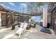 Private outdoor theater with seating and fire pit at 2844 Georgia Ave, Charlotte, NC 28205
