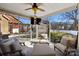 Spacious screened porch overlooking backyard with comfortable seating at 2844 Georgia Ave, Charlotte, NC 28205