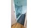 Modern bathroom with a glass-enclosed shower and gray tile at 4000 Wilson Ln, Charlotte, NC 28206
