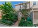 Landscaped backyard with a gated entrance and walkway at 3722 Park Rd # Q, Charlotte, NC 28209