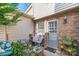 Cozy patio with seating area and potted plants at 3722 Park Rd # Q, Charlotte, NC 28209