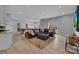 Spacious basement with a leather sectional sofa, a billiards table, and lots of room for activities at 271 Lockhard Cir, Troutman, NC 28166