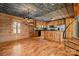 Rustic kitchen with wooden cabinets, island, and stainless steel appliances at 120 Rockin J Rd, Maiden, NC 28650