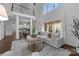Spacious living room with a soaring ceiling, large windows, and open floor plan at 5303 Shasta Hill Ct, Charlotte, NC 28211