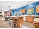 Open kitchen with island and view of Gathering room at 112 Sugar Thyme Ln, Mooresville, NC 28115