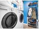 Laundry room with washer, dryer, and storage at 112 Sugar Thyme Ln, Mooresville, NC 28115