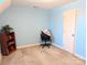 Small bedroom with office chair and bookcase at 2304 Fox Hunt Dr, Monroe, NC 28110