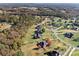 Expansive aerial shot of a stunning neighborhood with lush landscaping and mature trees at 4225 Cheshire Glen Dr, Monroe, NC 28110