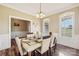 Formal dining room with a chandelier and space for entertaining at 4225 Cheshire Glen Dr, Monroe, NC 28110