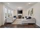 Bright living room features large windows, lots of natural light, a modern fireplace and neutral decor at 535 Red Wolf Ln, Lake Wylie, SC 29710