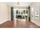 Modern kitchen with green cabinets and stainless steel appliances at 103 2Nd Nw Ave, Hickory, NC 28601