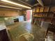 Workshop with pegboard, built-in shelving and workbench at 1727 Hartford Dr, Gastonia, NC 28052