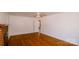 View of living room showcasing the fireplace and hardwood floors at 1018 Carysbrook Ln, Charlotte, NC 28217