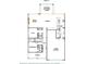 First floor plan featuring a great room, dining area, kitchen, flex space, bedroom, and two-car garage at 15009 Brownleigh Ln # 26, Huntersville, NC 28078