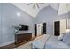 Serene main bedroom with tray ceiling, wall-mounted TV and ample space at 4071 Poplar Ridge Dr, Fort Mill, SC 29715