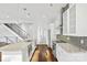 Modern kitchen with white cabinets and granite countertops at 916-A Westbrook Dr, Charlotte, NC 28202