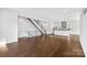 Spacious living area with hardwood floors and open concept design at 916-A Westbrook Dr, Charlotte, NC 28202