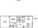 Detailed first floor plan showing the layout of the home including the primary bedroom, kitchen and garage at 817 Terra Dr, Tega Cay, SC 29708