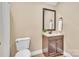 Clean bathroom with vanity, toilet and shower at 360 Lauren Pines Dr, York, SC 29745