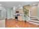 Kitchen features stainless steel appliances and hardwood floors at 360 Lauren Pines Dr, York, SC 29745