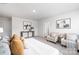 Main bedroom featuring a king-size bed and two armchairs at 362 Brinkley Dr # 142, Kings Mountain, NC 28086