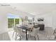 Dining area with table and chairs, view into living room and sliding glass door at 404 Brinkley Dr # 141, Kings Mountain, NC 28086