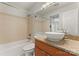 Bathroom boasts a contemporary vessel sink and tiled shower/tub at 513 N Graham St # 3D, Charlotte, NC 28202