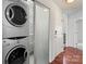 Convenient in-unit laundry with stacked washer and dryer at 513 N Graham St # 3D, Charlotte, NC 28202